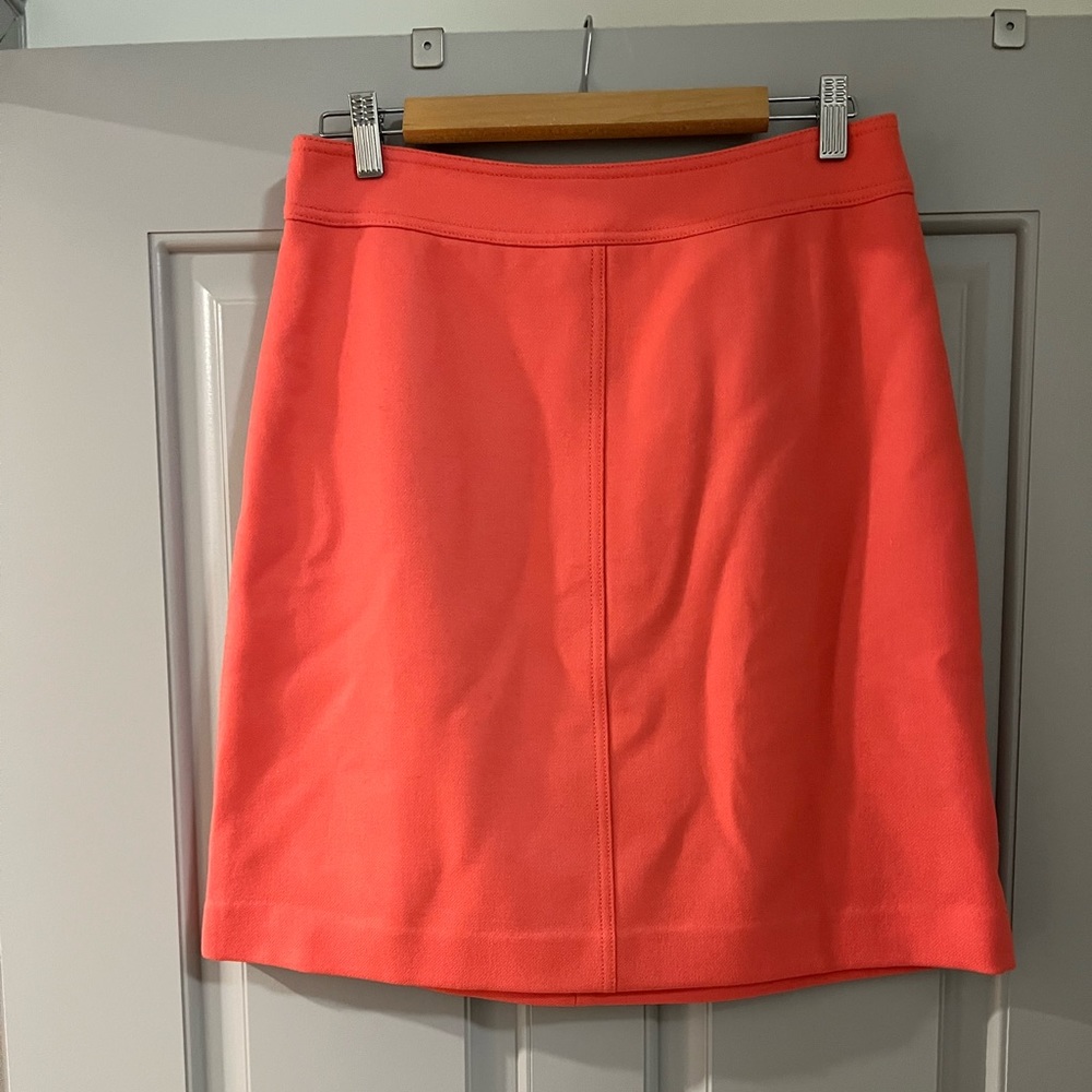 J. Crew Princess Mini Skirt in Double-Serge Wool (Wildflower Pink)